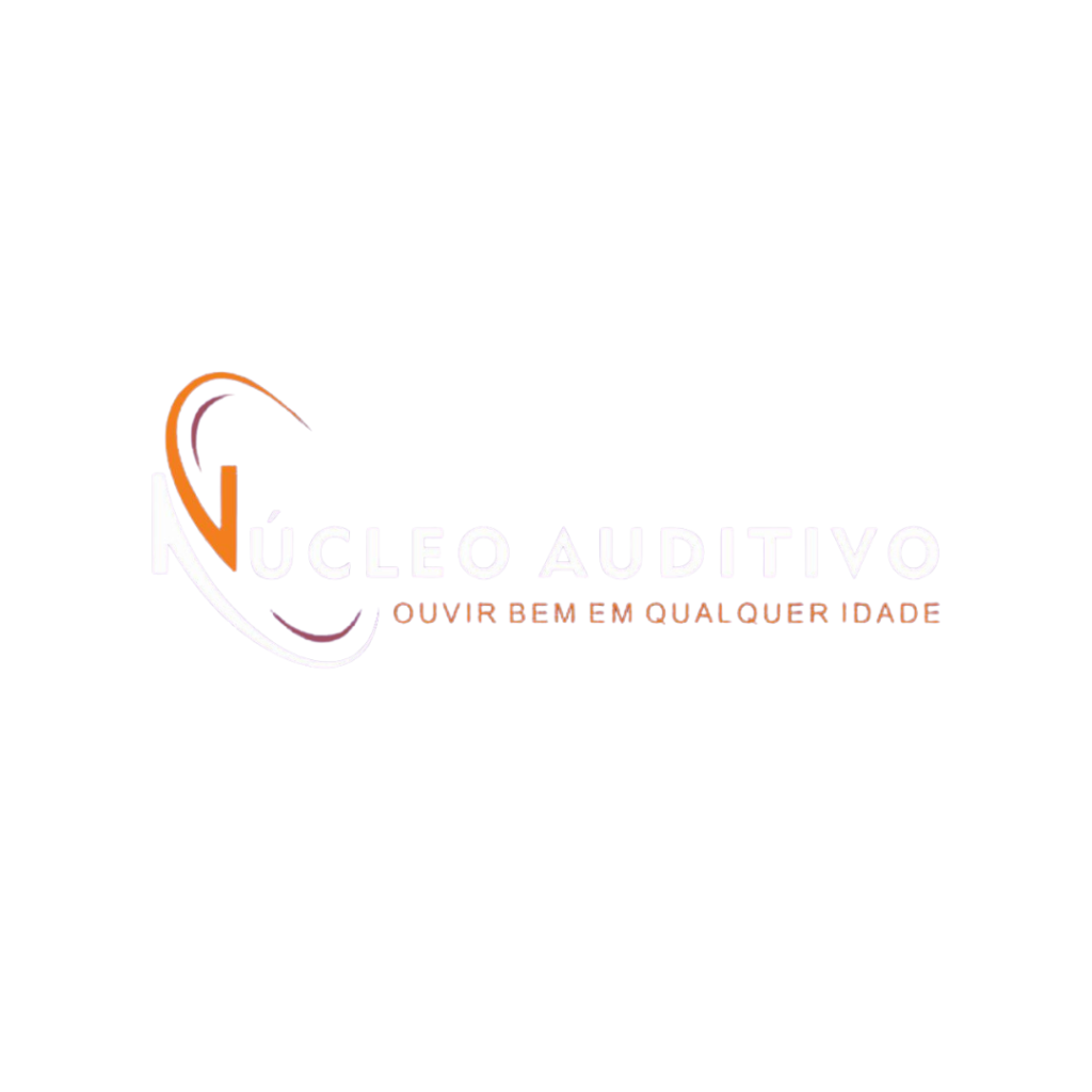 Logo da empresa Núcleo Auditivo, especialista em exames auditivos e de equilíbrio.